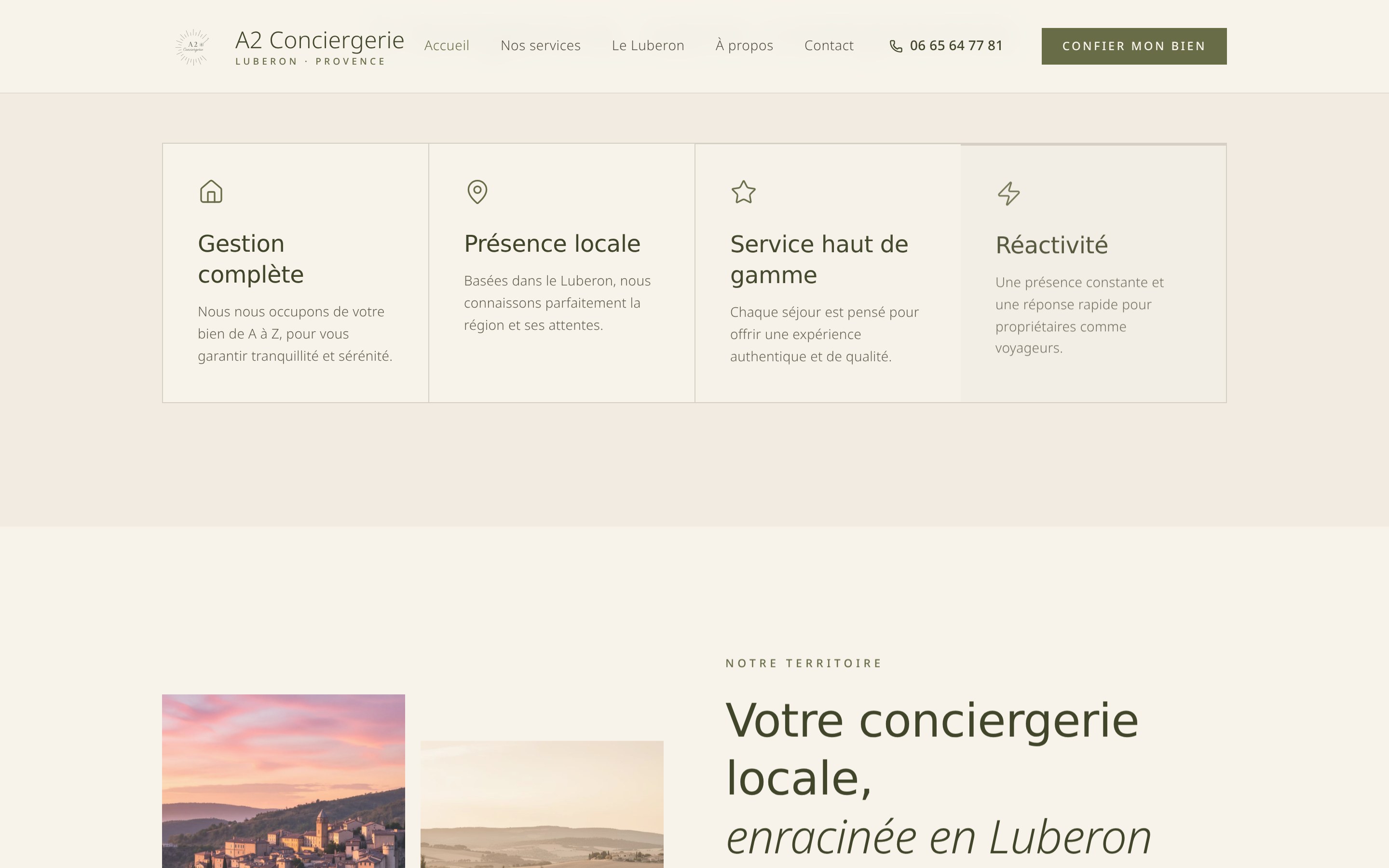 Section territoire et ancrage local dans le Luberon