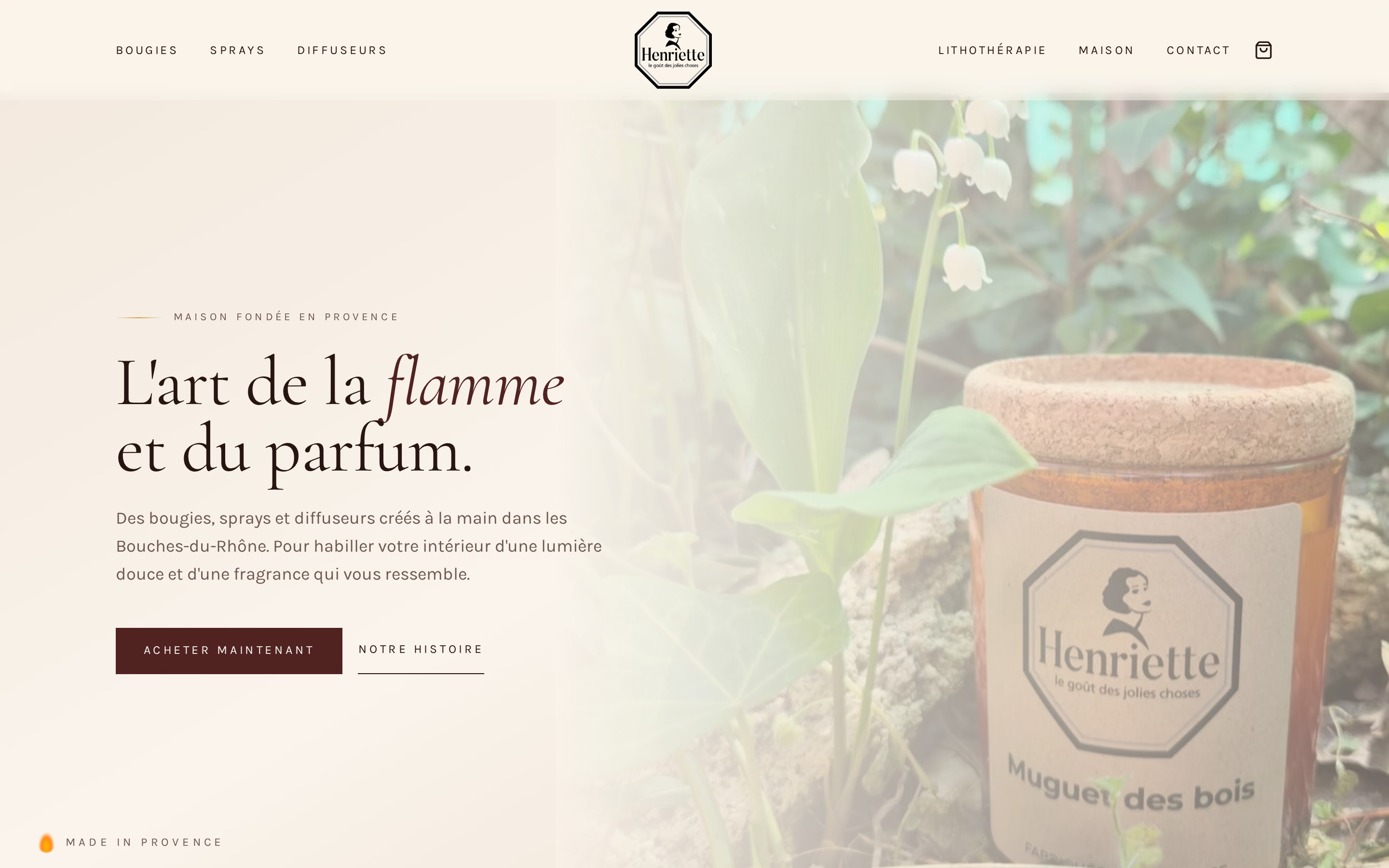 Aperçu du site Henriette