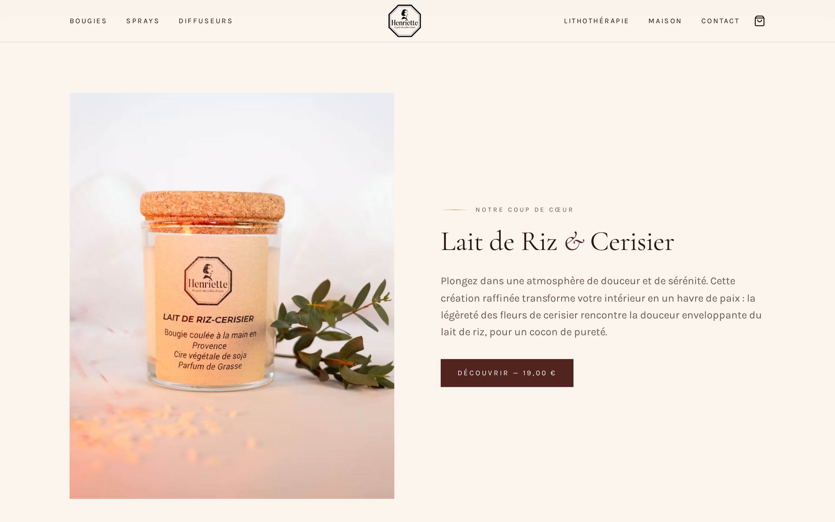 Section narration et savoir-faire Henriette